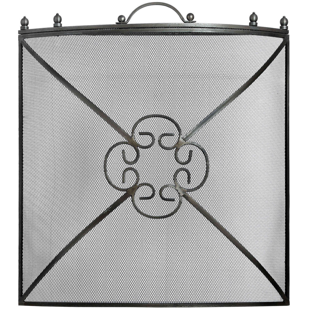 Mesh Fireguard in Antique Pewter Effect Finish SILVER METAL - TidySpaces
