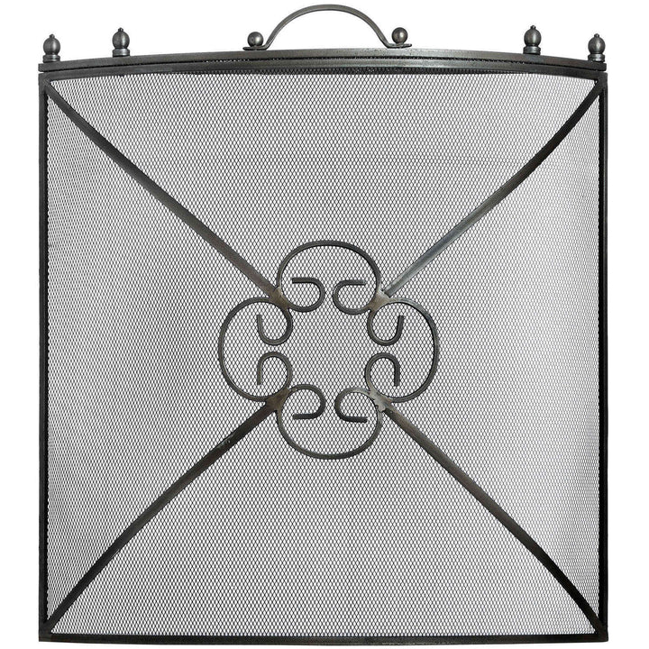 Mesh Fireguard in Antique Pewter Effect Finish SILVER METAL - TidySpaces