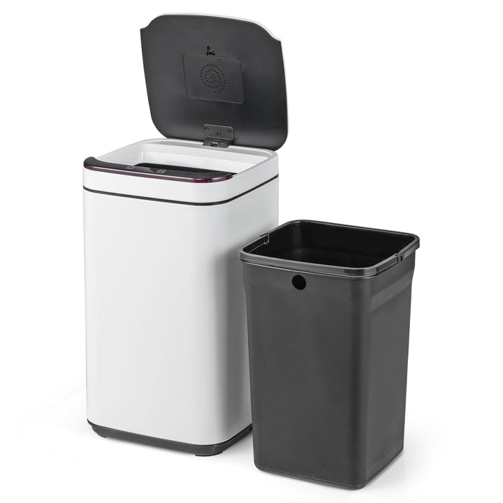 13L Intelligent Touchless Trash Can-White - TidySpaces