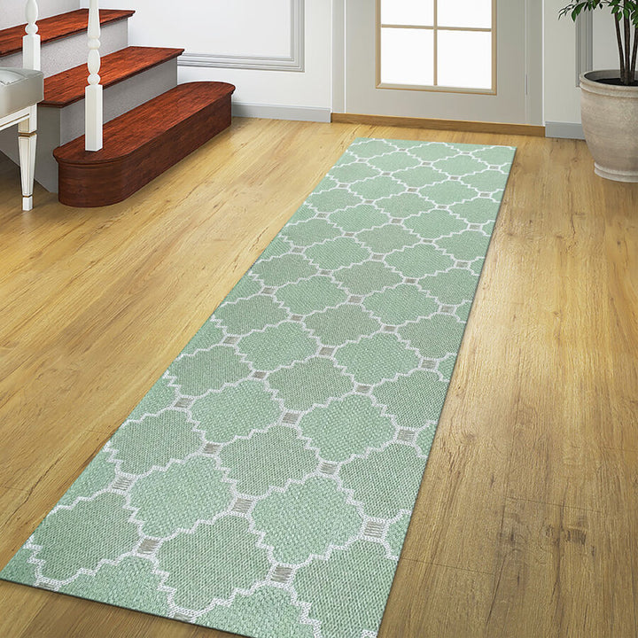 Cotton Rug Runner Trellis - TidySpaces