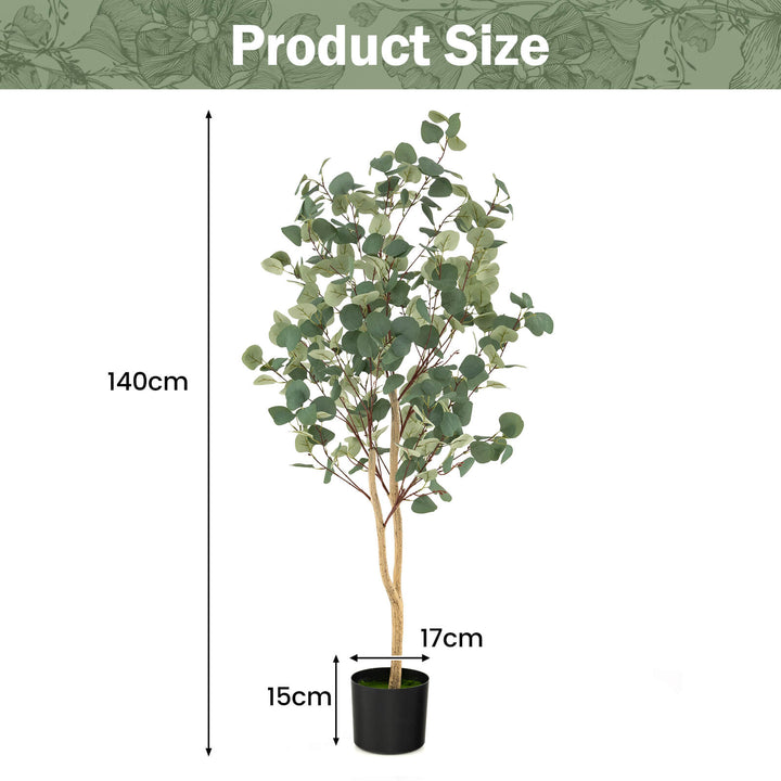 Artificial Eucalyptus Tree with Silver Dollar Leaves - TidySpaces