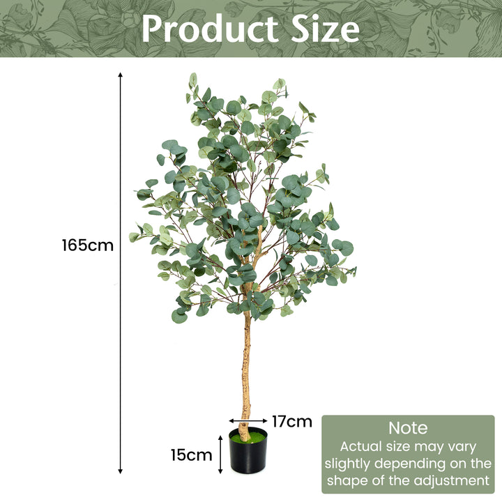 Artificial Eucalyptus Tree with Silver Dollar Leaves - TidySpaces