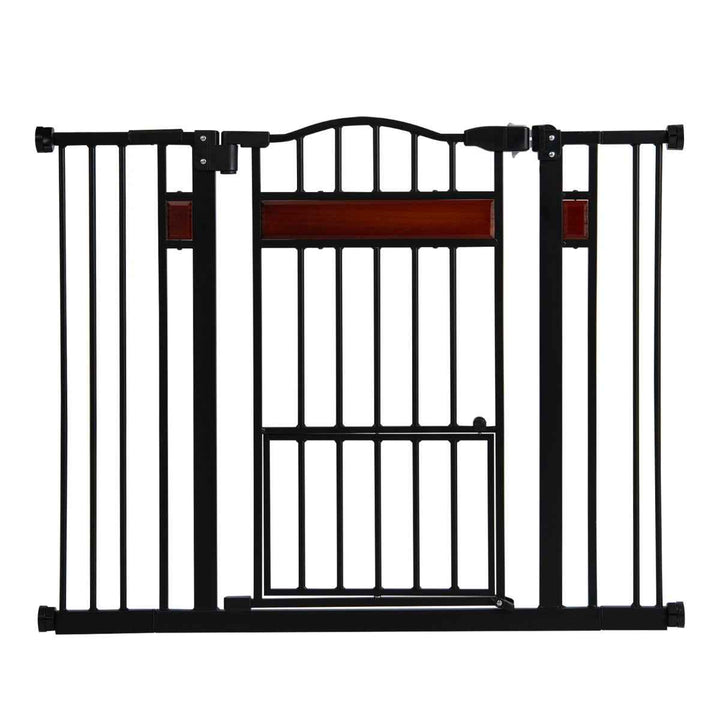 Extra Wide Walk Through Pet Gate for 74-104 cm Openings