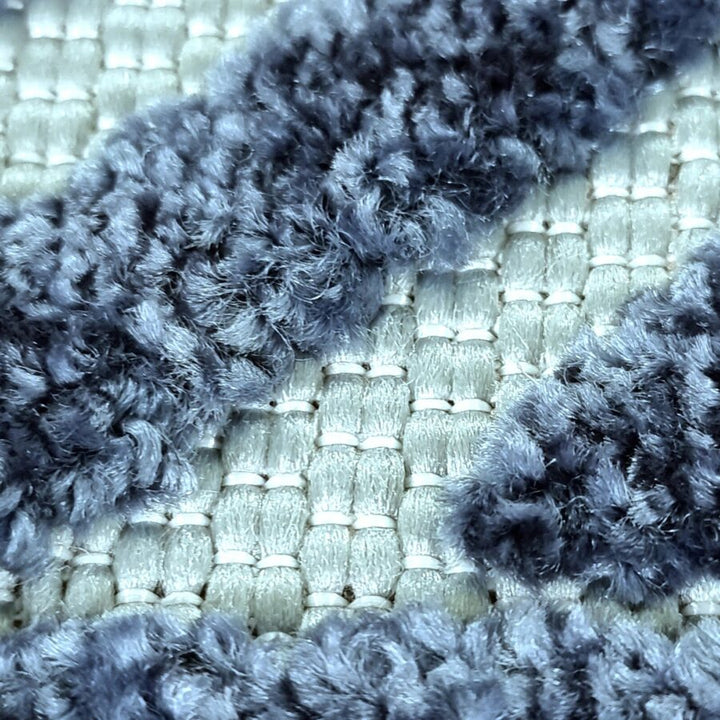 Outdoor Rug Navy Blue and Light Blue Greek Key - TidySpaces