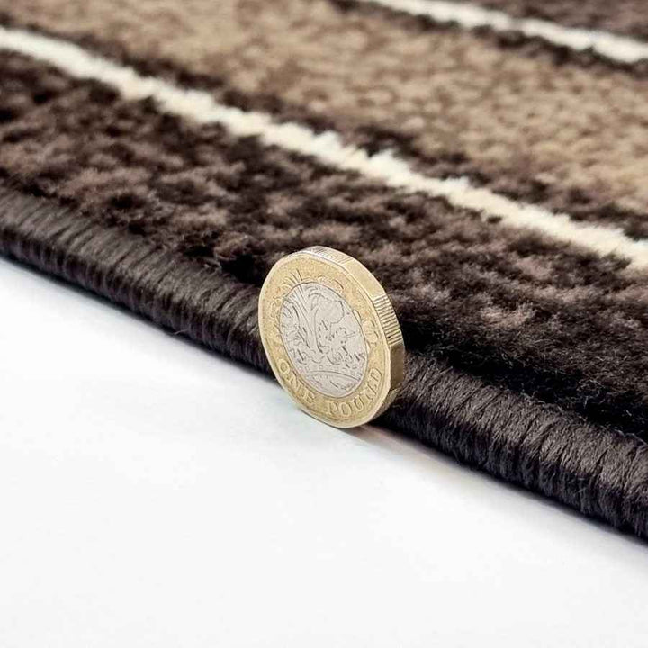 Geometric Rug Bordered Pattern Soft Carpet