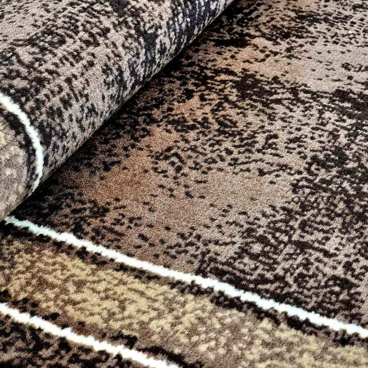 Geometric Rug Bordered Pattern Soft Carpet