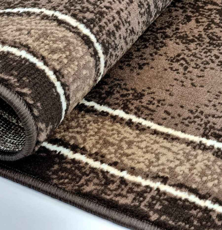 Geometric Rug Bordered Pattern Soft Carpet