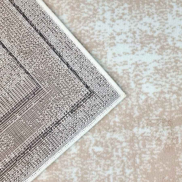 Geometric Rug Bordered Pattern Soft Carpet