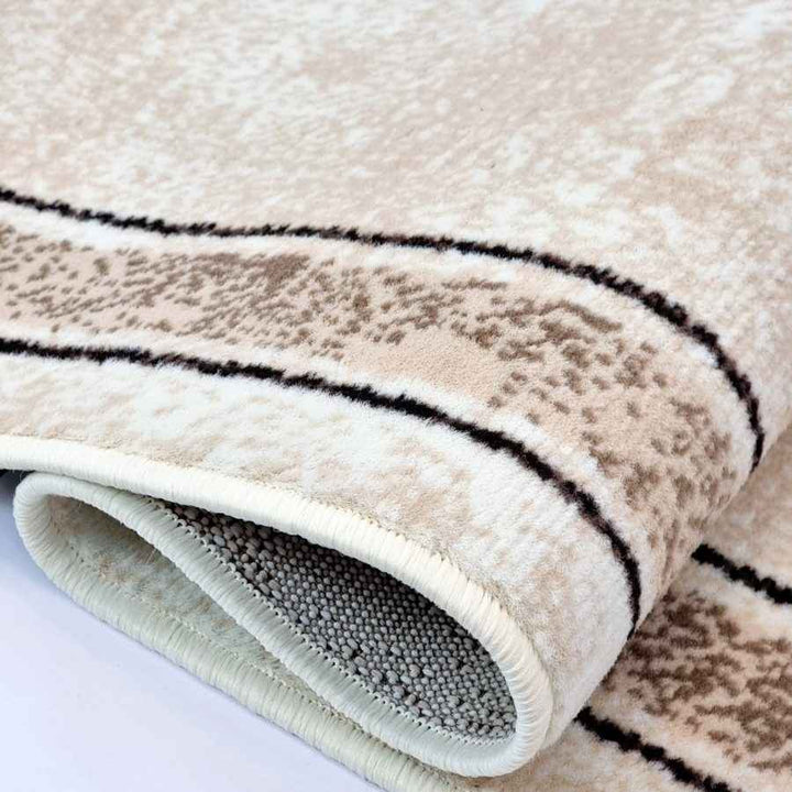 Geometric Rug Bordered Pattern Soft Carpet