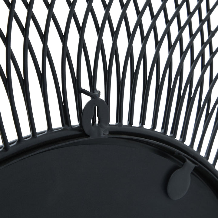 Rio Black Large Wire Mirror - TidySpaces