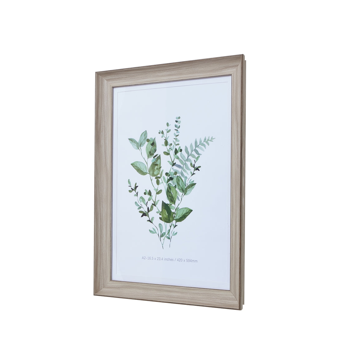 White Washed A2 Pictre Frame WHITE WOOD - TidySpaces