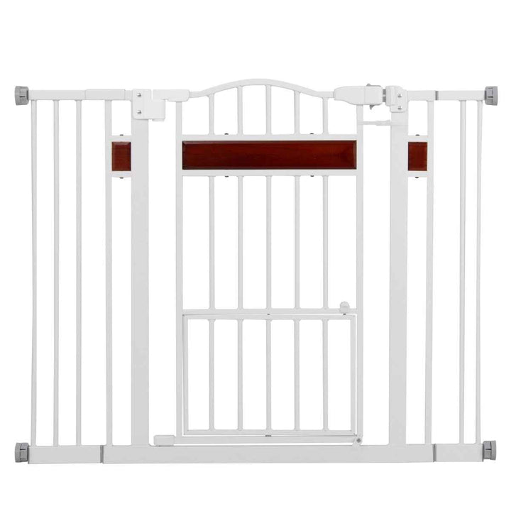 Extra Wide Walk Through Pet Gate for 74-104 cm Openings
