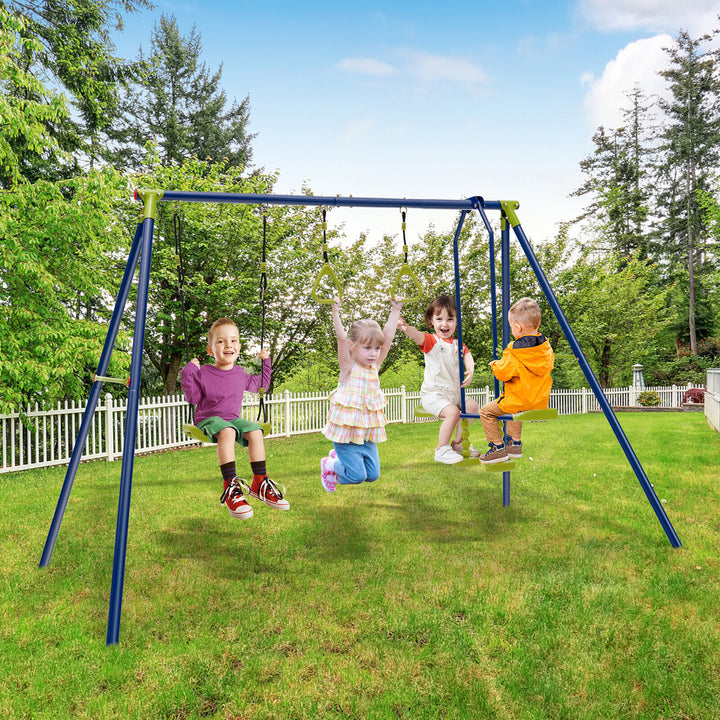 3-in-1 Multifunctional A-Frame Swing Set - TidySpaces