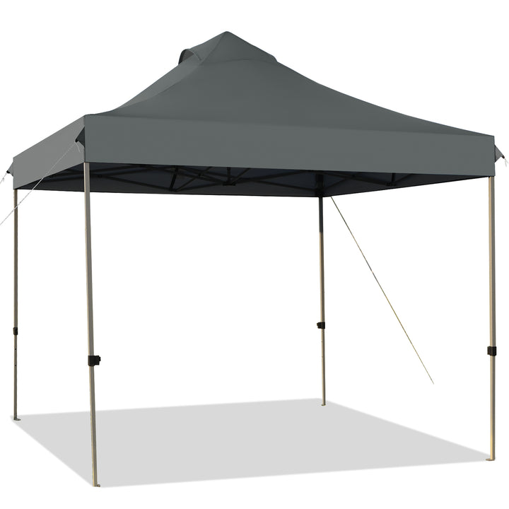 3m x 3m Pop Up Canopy Tent Commercial Instant Shelter Grey - TidySpaces