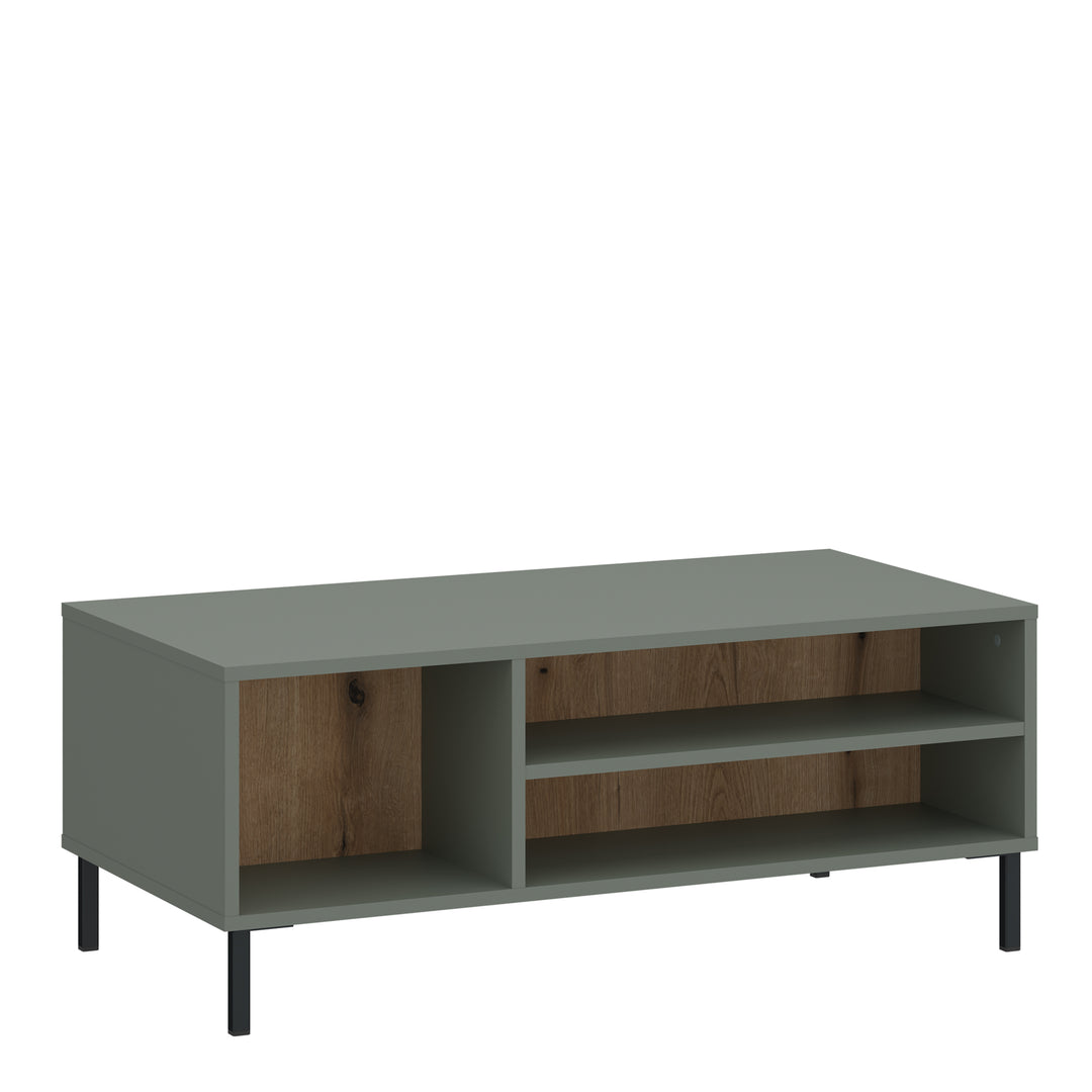 Darwin Coffee Table in Green/Oak - TidySpaces