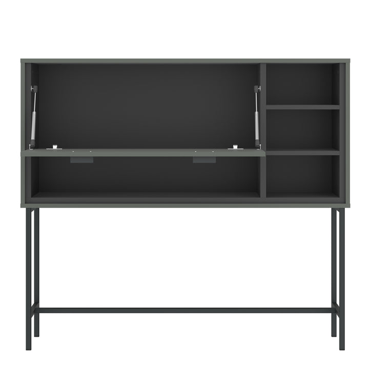 Arundel Bar Table 1 Flap in Green/Grey - TidySpaces