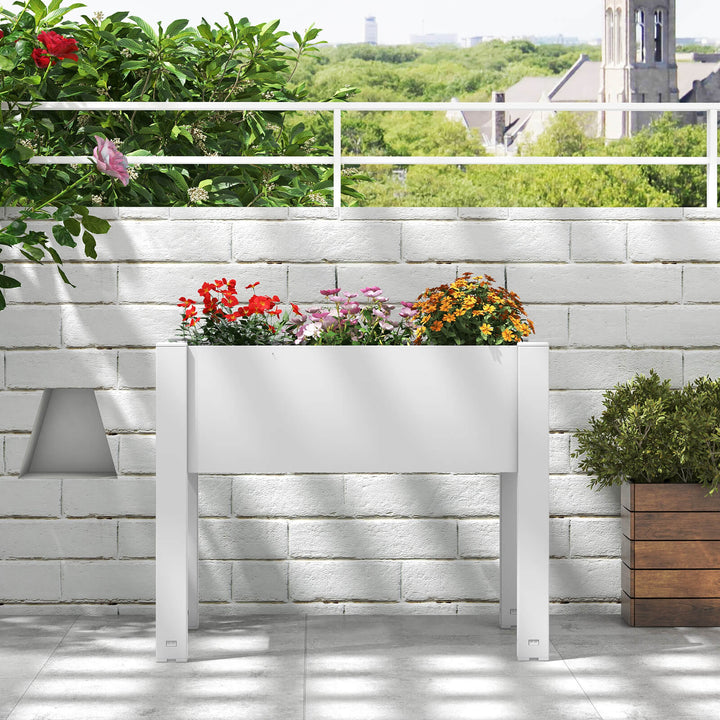 53L Raised Bed Grow Box with Water Level Monitor and Drainage Hole - TidySpaces