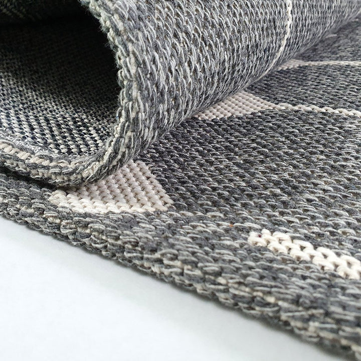 Cotton Rug Grey Berber - TidySpaces