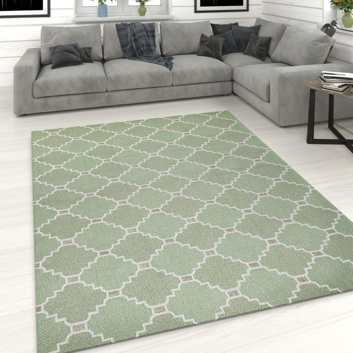 Cotton Rug Runner Trellis - TidySpaces