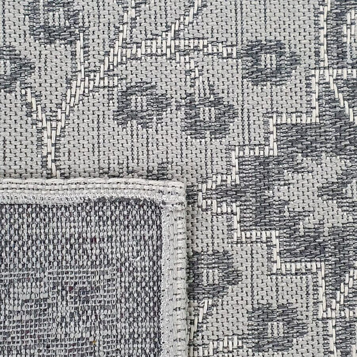 Cotton Rug Grey Oriental - TidySpaces