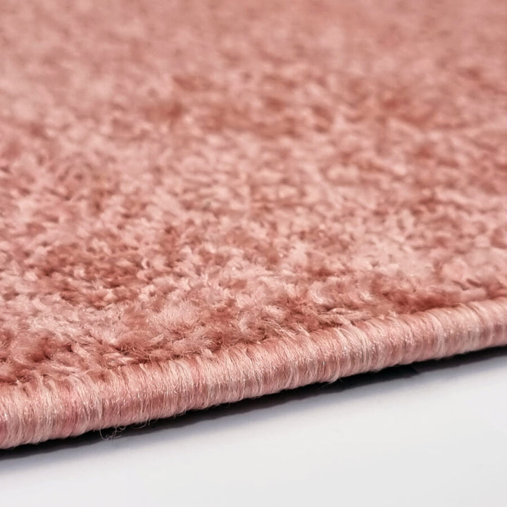 Pink Plain Solid Rug - TidySpaces