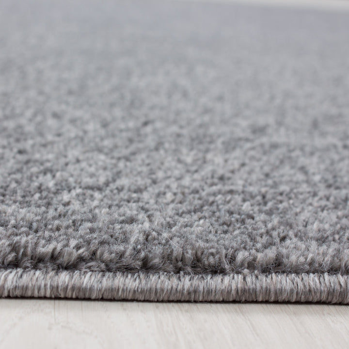 Light Grey Plain Solid Rug - TidySpaces