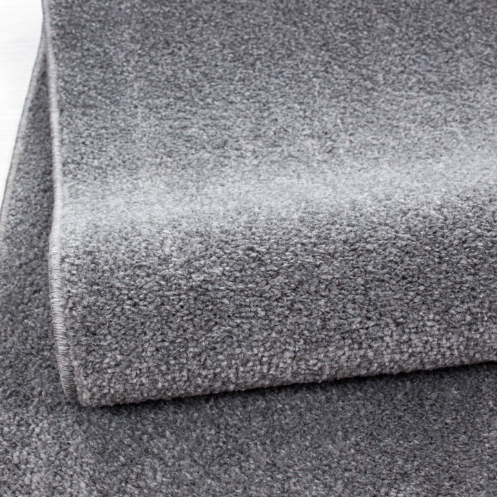 Light Grey Plain Solid Rug - TidySpaces