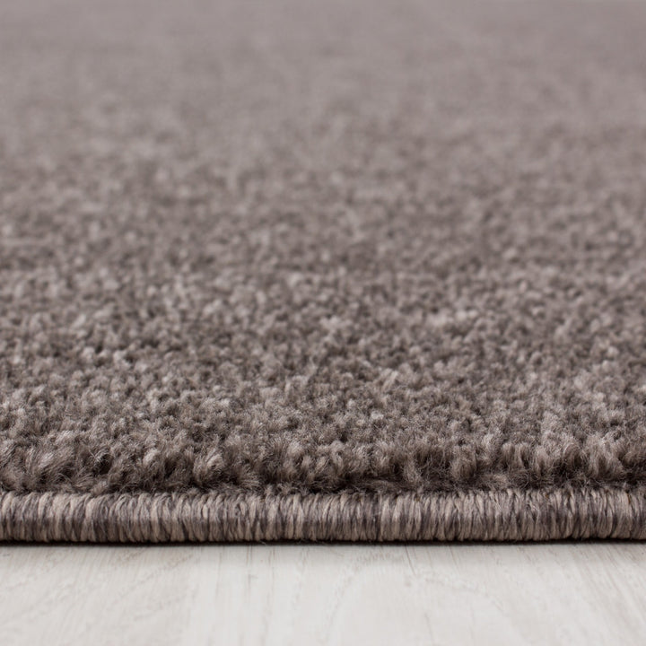 Brown Mocca Plain Solid Rug - TidySpaces