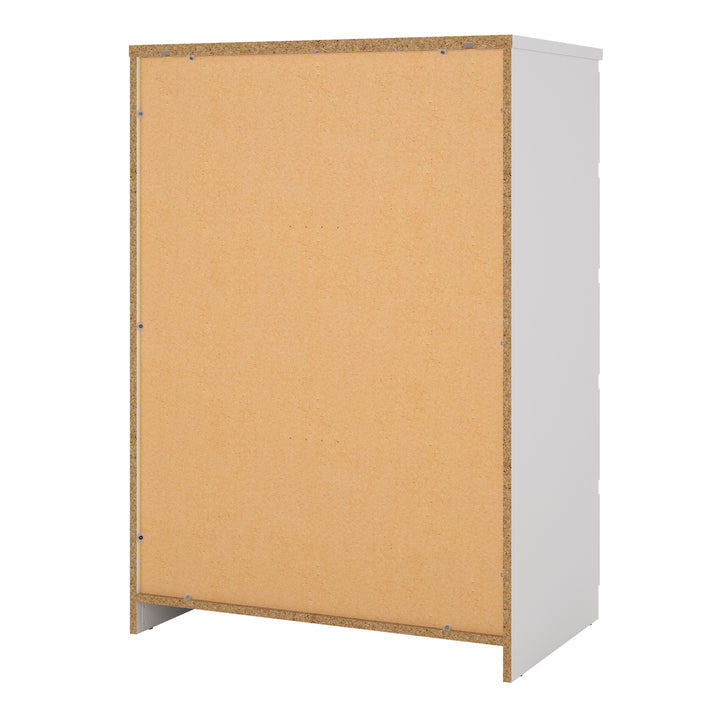 Naia Chest of 5 Drawers in White - TidySpaces
