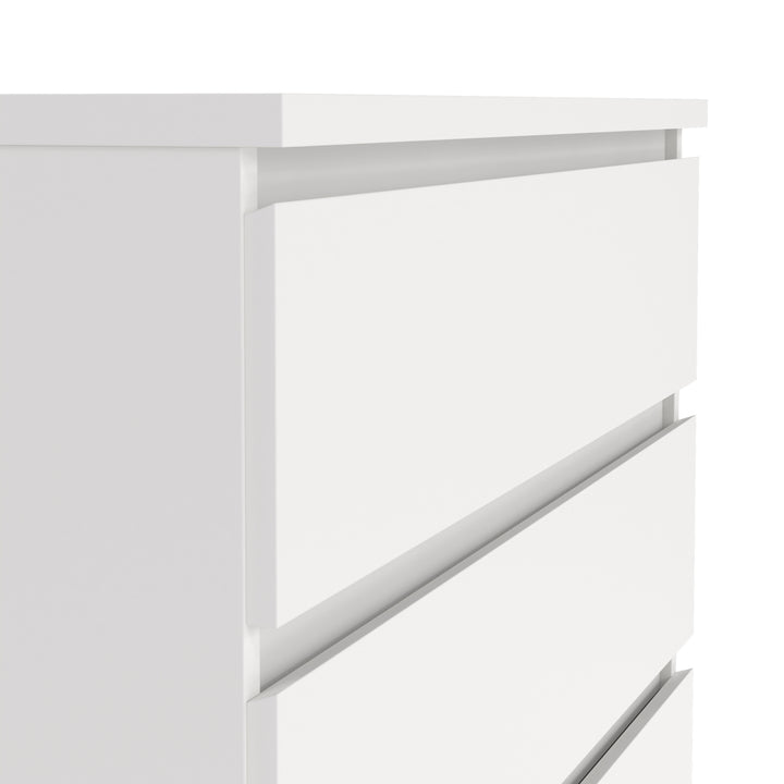 Naia Chest of 5 Drawers in White - TidySpaces