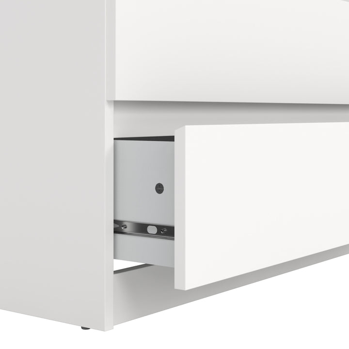 Naia Chest of 5 Drawers in White - TidySpaces