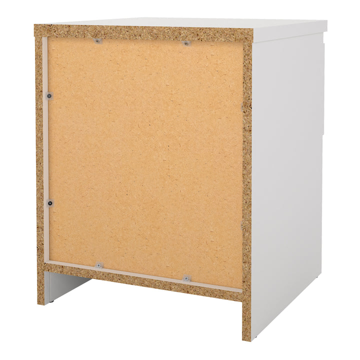 Naia Bedside 1 Drawer 1 Shelf in White - TidySpaces