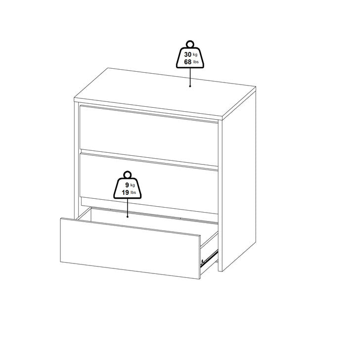 Next Chest 3 drawers White