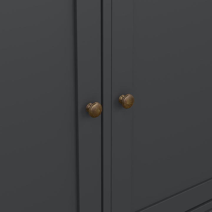 Paris Sideboard with 3 doors and 3 drawers in Matt Grey