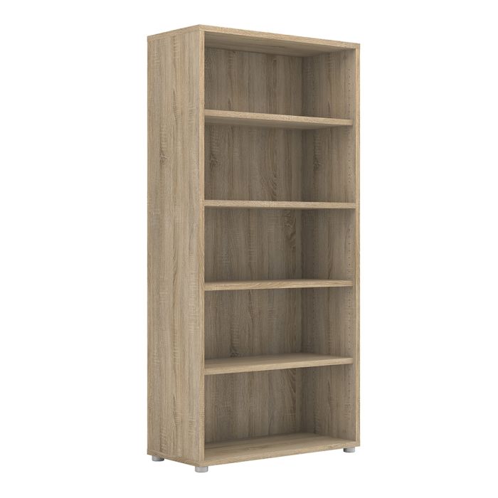 Prima Bookcase 4 Shelves in Oak - TidySpaces
