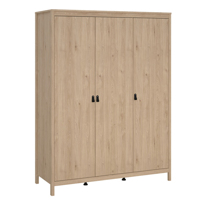 Barcelona Wardrobe with 3 Doors in Jackson Hickory Oak - TidySpaces