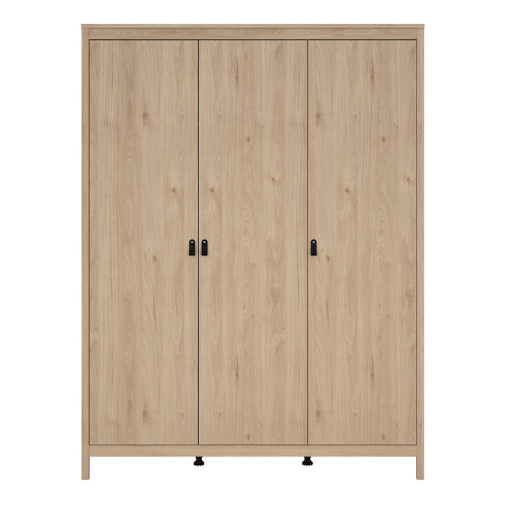 Barcelona Wardrobe with 3 Doors in Jackson Hickory Oak - TidySpaces