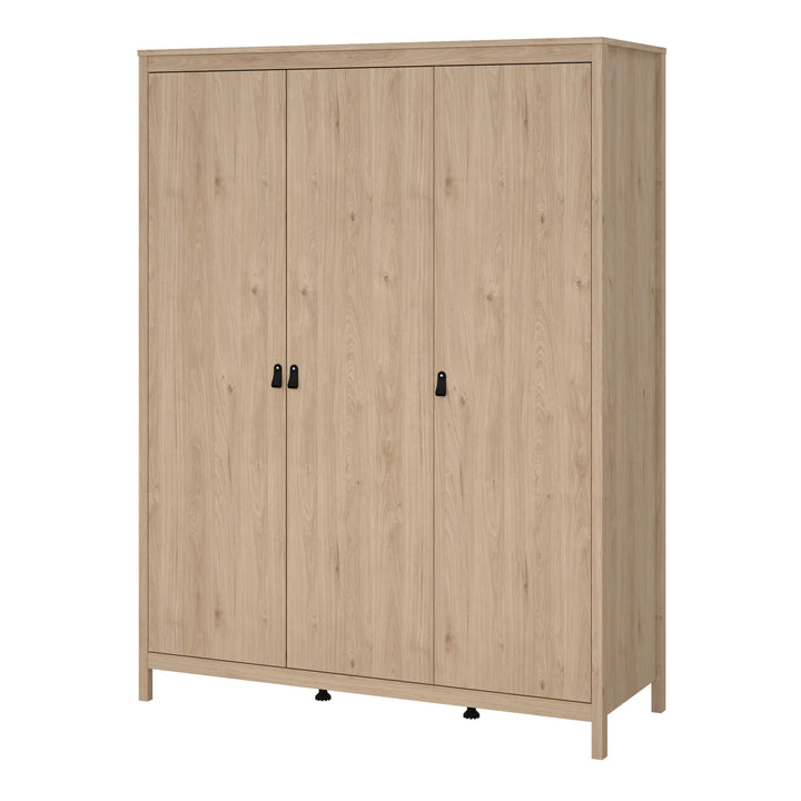 Barcelona Wardrobe with 3 Doors in Jackson Hickory Oak - TidySpaces