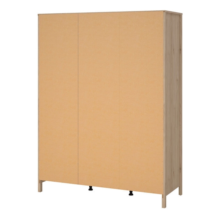 Barcelona Wardrobe with 3 Doors in Jackson Hickory Oak - TidySpaces