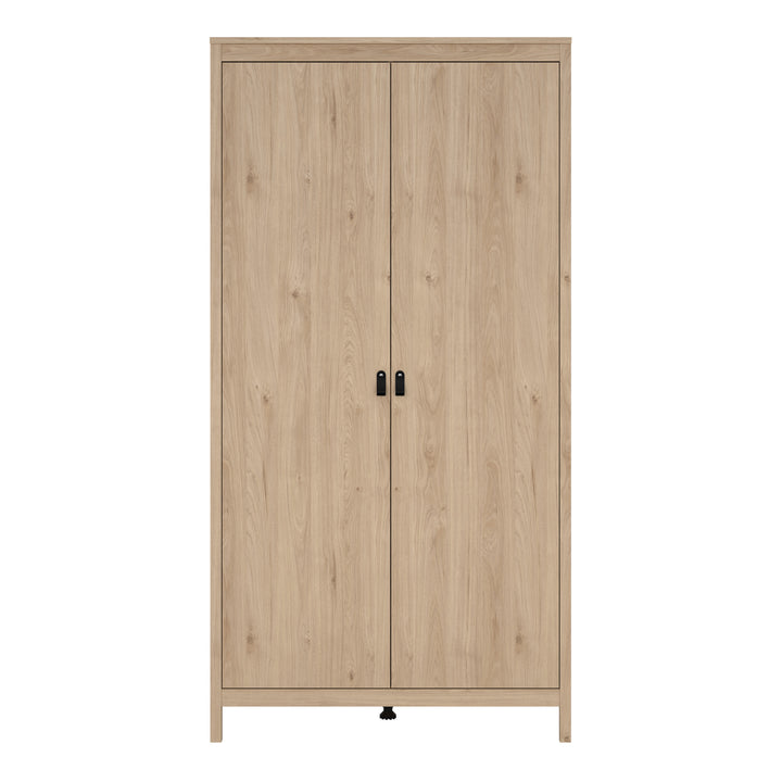 Barcelona Wardrobe with 2 Doors in Jackson Hickory Oak - TidySpaces