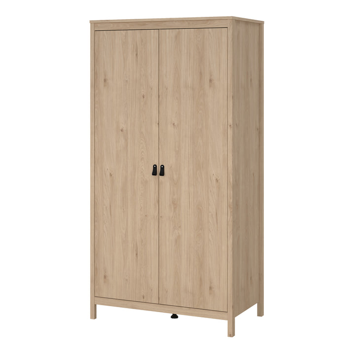 Barcelona Wardrobe with 2 Doors in Jackson Hickory Oak - TidySpaces