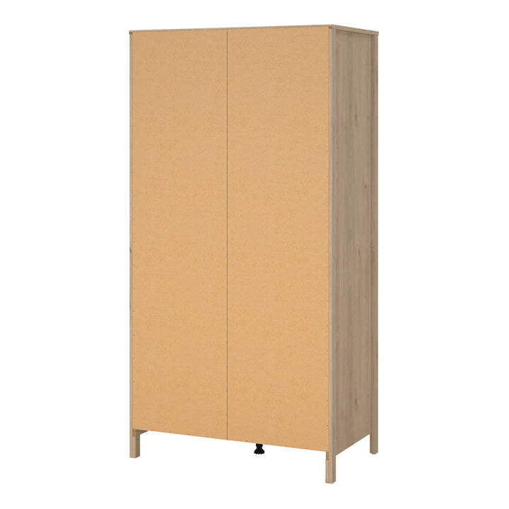 Barcelona Wardrobe with 2 Doors in Jackson Hickory Oak - TidySpaces