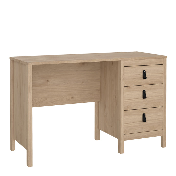 Barcelona Desk 3 Drawers in Jackson Hickory Oak - TidySpaces