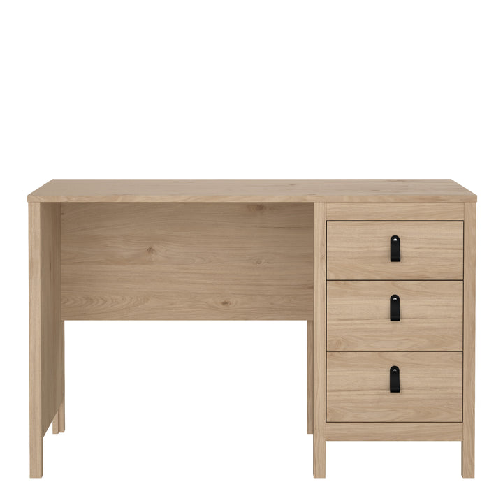 Barcelona Desk 3 Drawers in Jackson Hickory Oak - TidySpaces