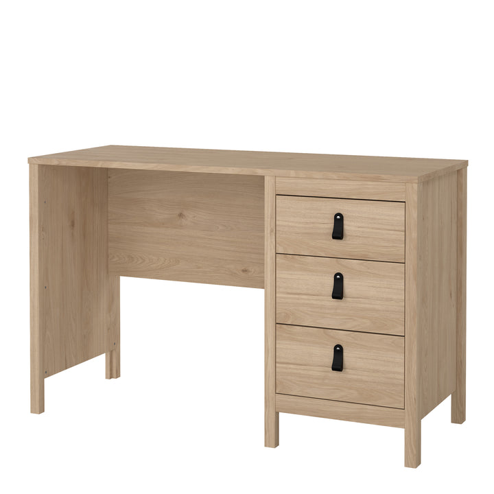 Barcelona Desk 3 Drawers in Jackson Hickory Oak - TidySpaces