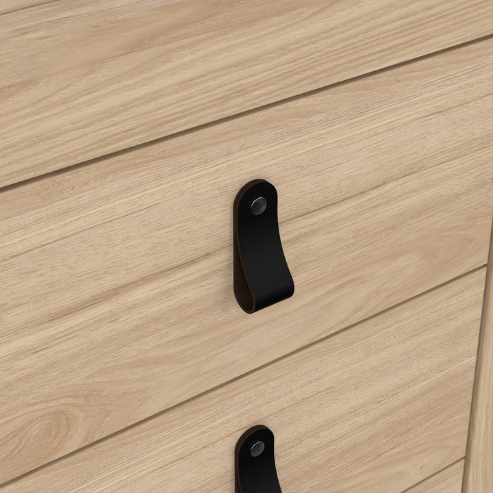 Barcelona Bedside Table 3 Drawers in Jackson Hickory Oak - TidySpaces