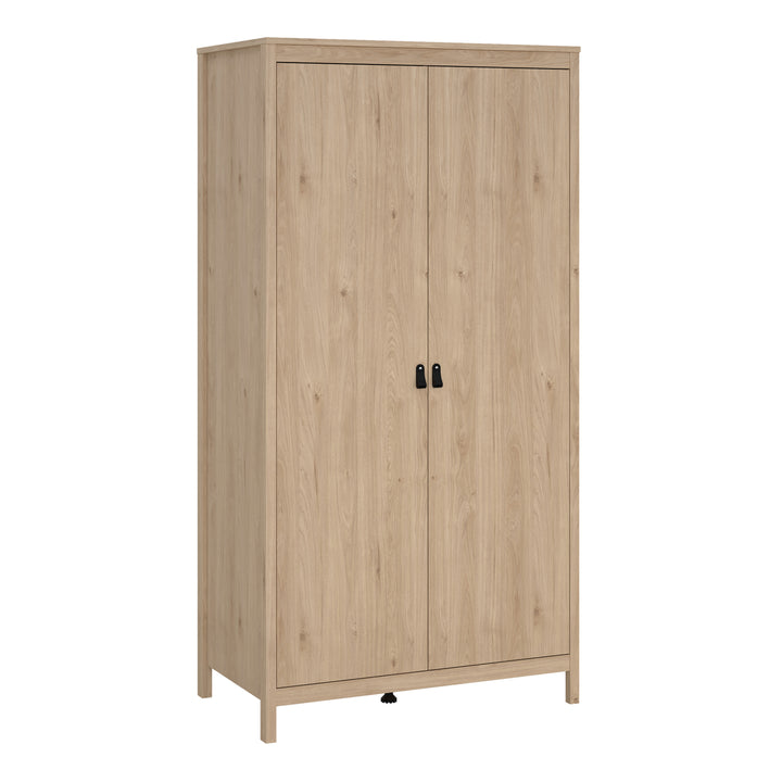 Barcelona Package - Bedside Table 2 drawers + Chest 3+2 drawer + Wardrobe with 2 doors in Jackson Hickory Oak - TidySpaces