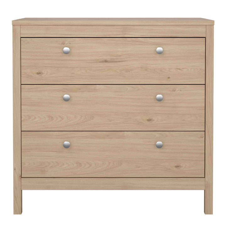 Madrid Chest 3 Drawers in Jackson Hickory Oak - TidySpaces