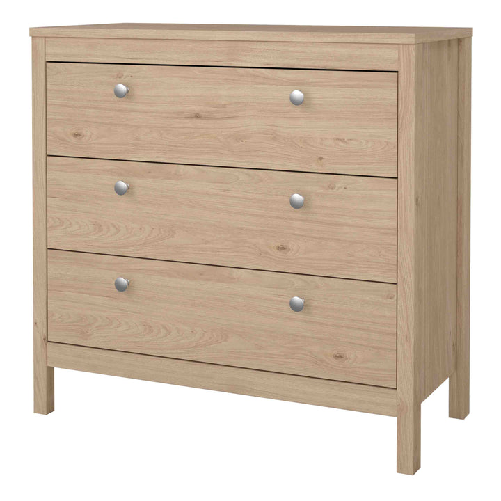 Madrid Chest 3 Drawers in Jackson Hickory Oak - TidySpaces