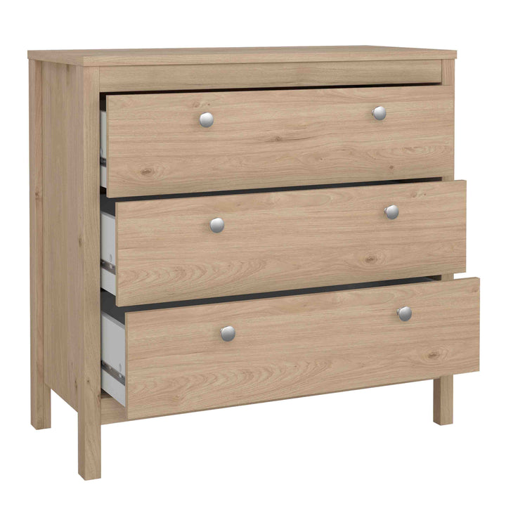 Madrid Chest 3 Drawers in Jackson Hickory Oak - TidySpaces